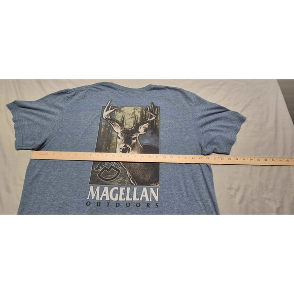Magellan outdoor men's blue deer hunting‎ graphic t-shirt Unknown Size - Picture 8 of 9